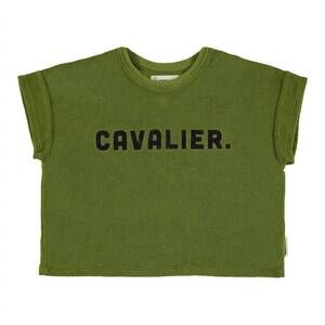 NEW PIUPIUCHICK terry cavalier tee in dark green